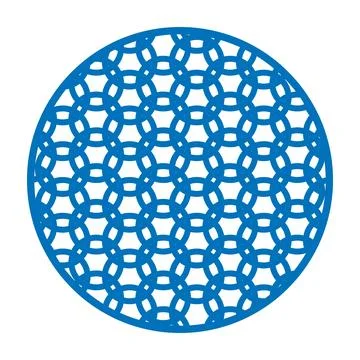 Japanese traditional circles pattern creating geometric texture イラスト素材