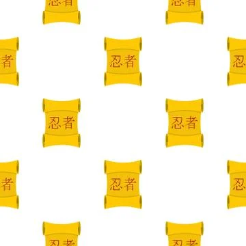 Japanese traditional scroll pattern seamless Stock Illustration