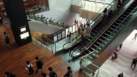 Japanese try return to normal after lockdown Stock Footage 135719670