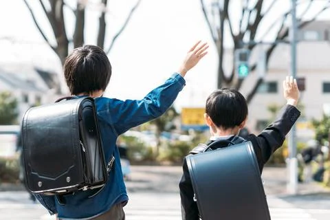 Japanese upper elementary school students Stock Photos