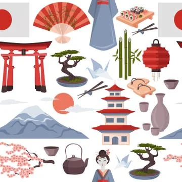Japanese vector pattern Stock Illustration