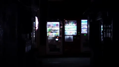 Japanese vending machine Stock Footage 160814359