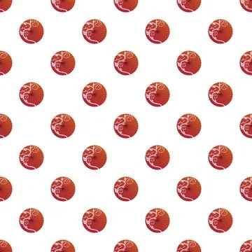 Japanese wagasa umbrella pattern generating seamless background design イラスト素材