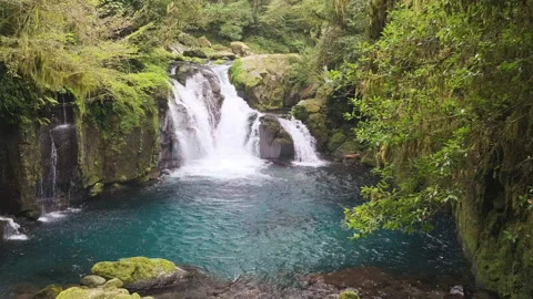 Japanese waterfall Stock Footage 252403491