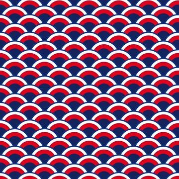 Japanese wave pattern seamless background. Perfect for banners, cards, or w.. Stock Illustration
