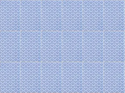 Japanese wave pattern tile background. Stock Photos