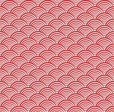 Japanese wave seamless pattern background vector 스톡 일러스트