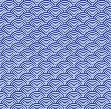 Japanese wave seamless pattern background vector - Master 스톡 일러스트