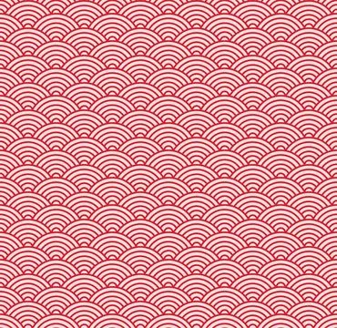 Japanese wave seamless pattern background vector Stockillustratie