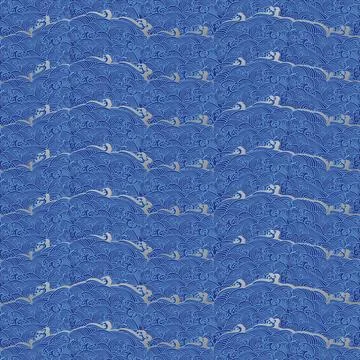 Japanese wave seamless pattern background vector master 05 스톡 일러스트