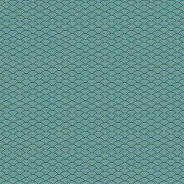 Japanese wave seamless pattern Stock Illustration