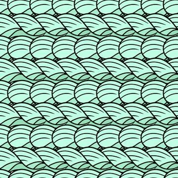 Japanese wave seamless pattern textile print. repeat pattern background desig Stock Illustration