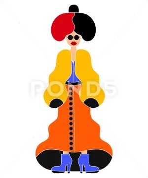 Japanese woman Stock Illustration