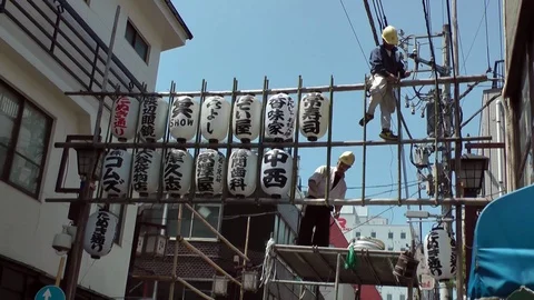 Japanese workers Stock Footage 86586636