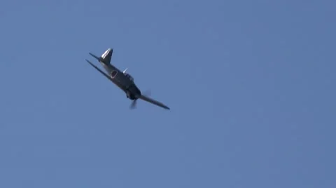 Japanese Zero Fighter Plane Stock Footage 49696026