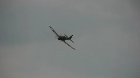 Japanese Zero fighter from WW2 Stock Footage 8909535