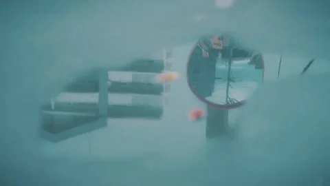 【Japan】Reflection_Sidewalk after the rain Stock Footage 295977196