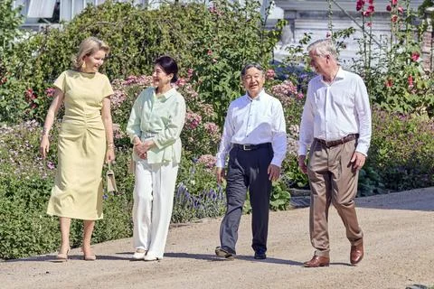 Japan's imperial couple concludes visit to Belgium, Laeken - 25 Jun 2026 Fotos Stock