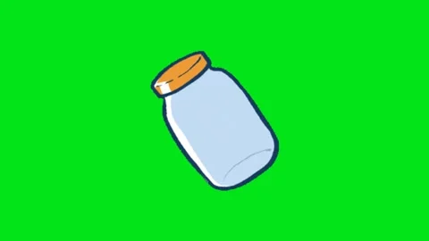 Jar animation on green screen Vidéo 329398776