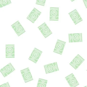 Jar beans glyph seamless pattern Illustrazione stock