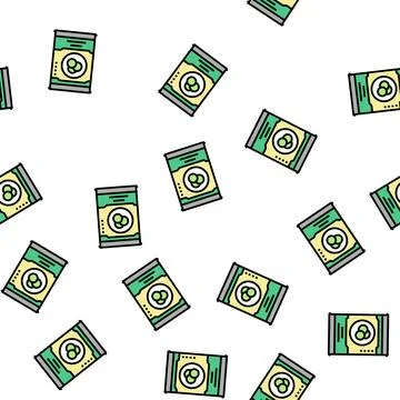 Jar beans vector seamless pattern 库存插图