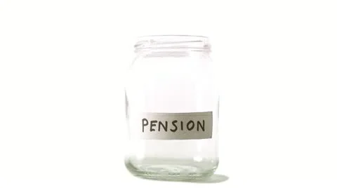 A jar being filled with coins Stock Footage 11285397
