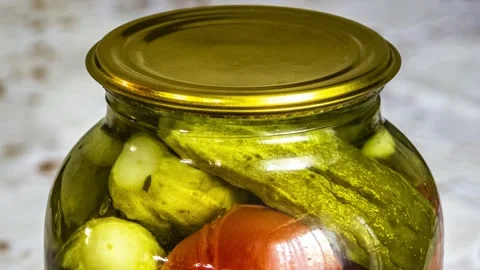 Jar of canned food Stock Footage 152121211