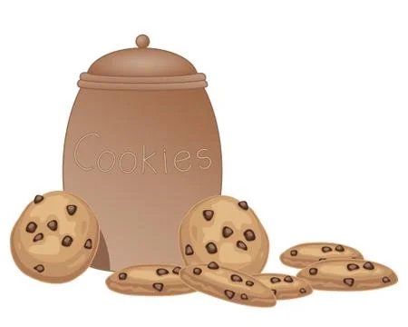 Jar of cookies Stock Illustration