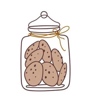 A jar of cookies. Stock Illustration