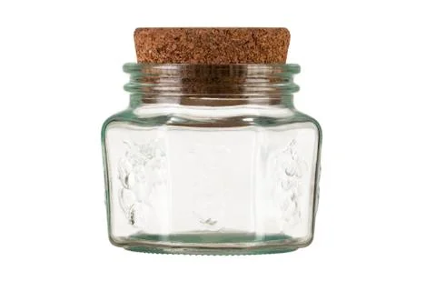Jar with cork Stock Photos