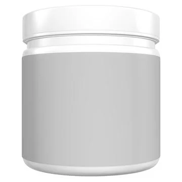 A jar is empty and white Stock Illustration