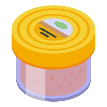 Jar foie icon isometric vector. Goose food Illustrazione stock