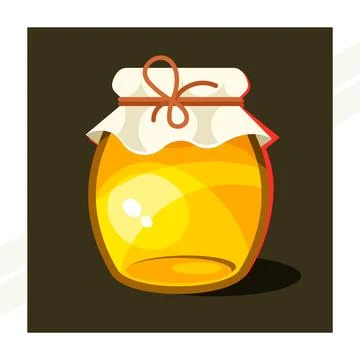 Jar-of-honey Stock Illustration