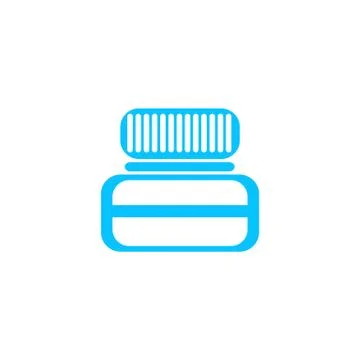 Jar icon flat. Stock Illustration