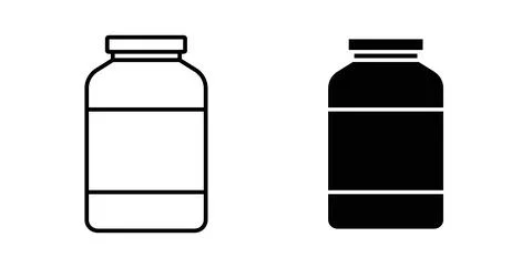 Jar icon Illustration designs pack for Web Stock Illustration