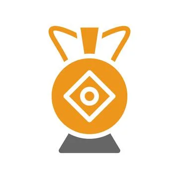 Jar icon solid style orange grey colour chinese new year symbol perfect. Stockillustratie