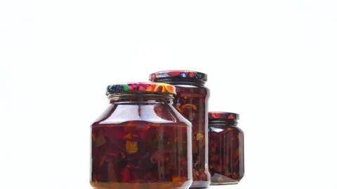 Jar of jam 3 Stock Footage 140344618