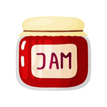 Jar of Jam Hand Drawn Doodle Illustration Stock Illustration