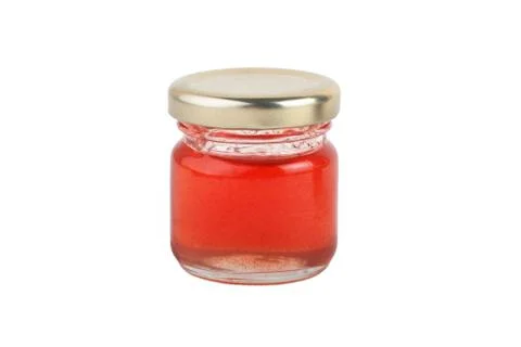Jar of jam isolated on a white background Stock-Fotos