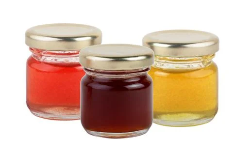 Jar of jam isolated on a white background Stock Photos