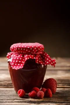 Jar with jam Stock Photos