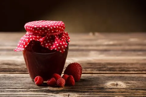 Jar with jam Stock Photos