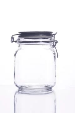 The jar lid on white background. Stock Photos