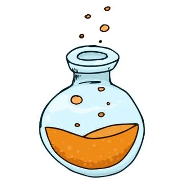 Jar with liquid. Stock Illustration