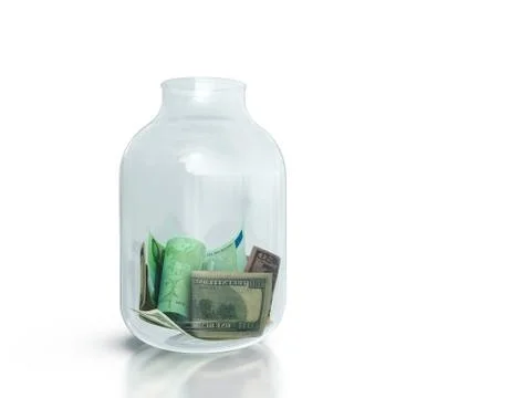 Jar of money Stock Illustration