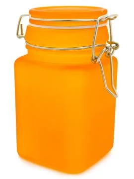 Jar over White Stock Photos