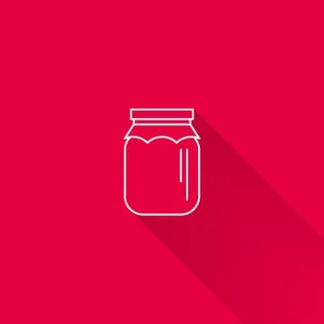 Jar with paper cover 스톡 일러스트