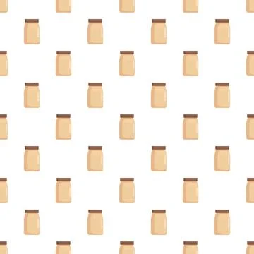 Jar pattern background with minimalist design Illustrazione stock