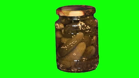 Jar of pickles Stock Footage 44885370