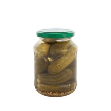 Jar of pickles Stock Photos